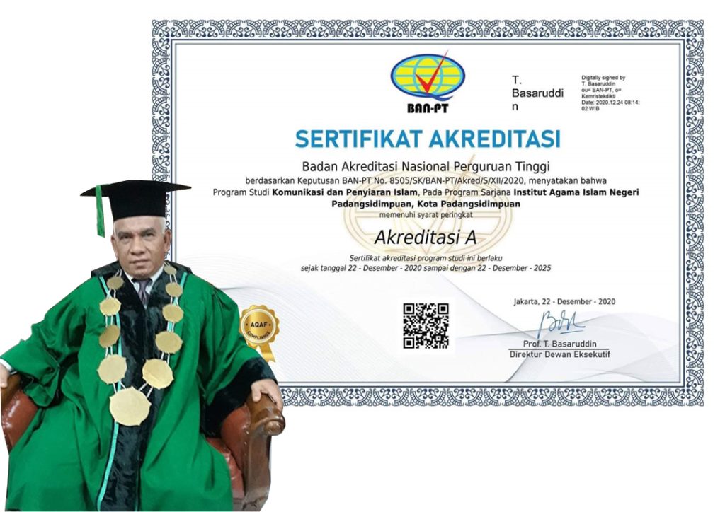 Baru baru ini kabar menggembirakan datang dari Prodi Komunikasi dan Penyiaran Islam (KPI) Fakultas Dakwah dan Ilmu Komunitas (FDIK) mendapat akreditasi A untuk pertama kalinya di IAIN Padangsidimpuan Baru baru ini kabar menggembirakan datang dari Prodi Komunikasi dan Penyiaran Islam (KPI) Fakultas Dakwah dan Ilmu Komunitas (FDIK) mendapat akreditasi A untuk pertama kalinya di IAIN Padangsidimpuan