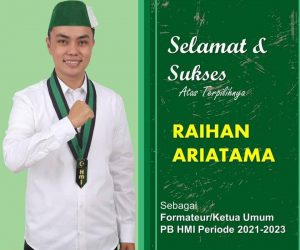 Raihan Ariatama Nahkodai PB HMI